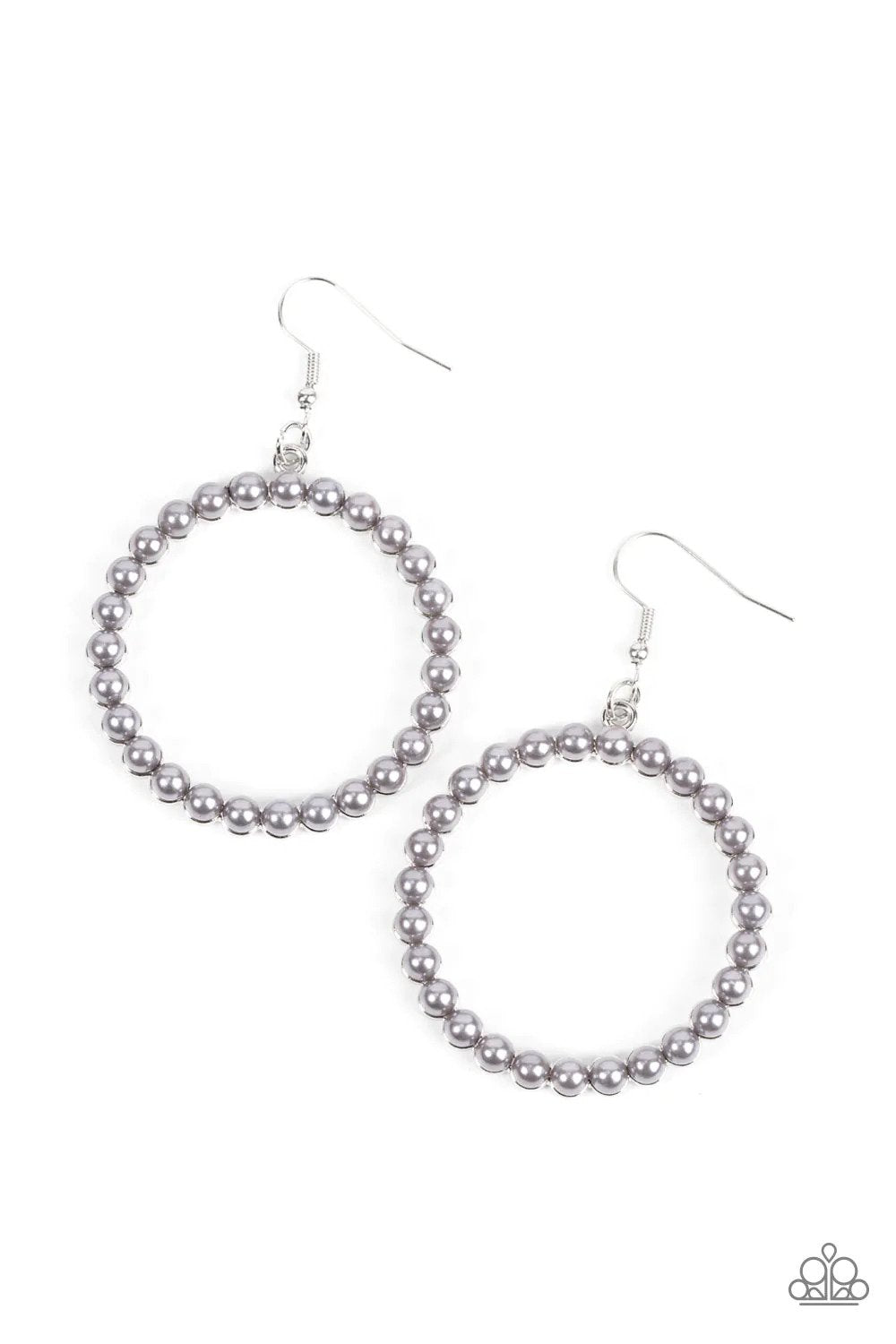 Can I Get A Hallelujah Silver Earrings - Paparazzi Accessories- lightbox - CarasShop.com - Paparazzi Jewelry by Cara Jewels