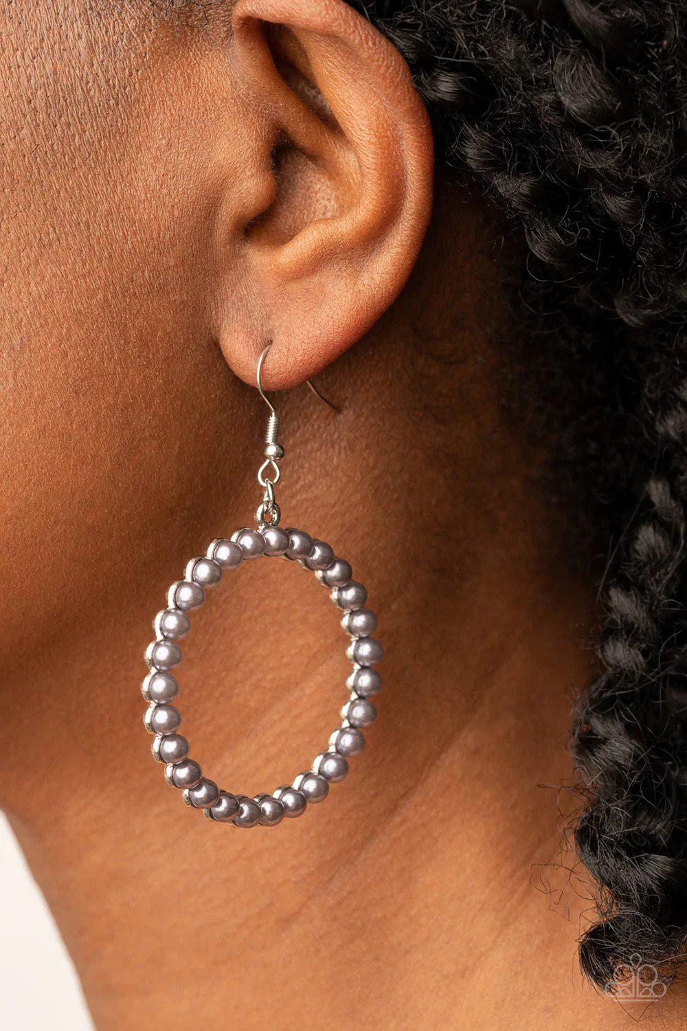 Can I Get A Hallelujah Silver Earrings - Paparazzi Accessories- lightbox - CarasShop.com - Paparazzi Jewelry by Cara Jewels