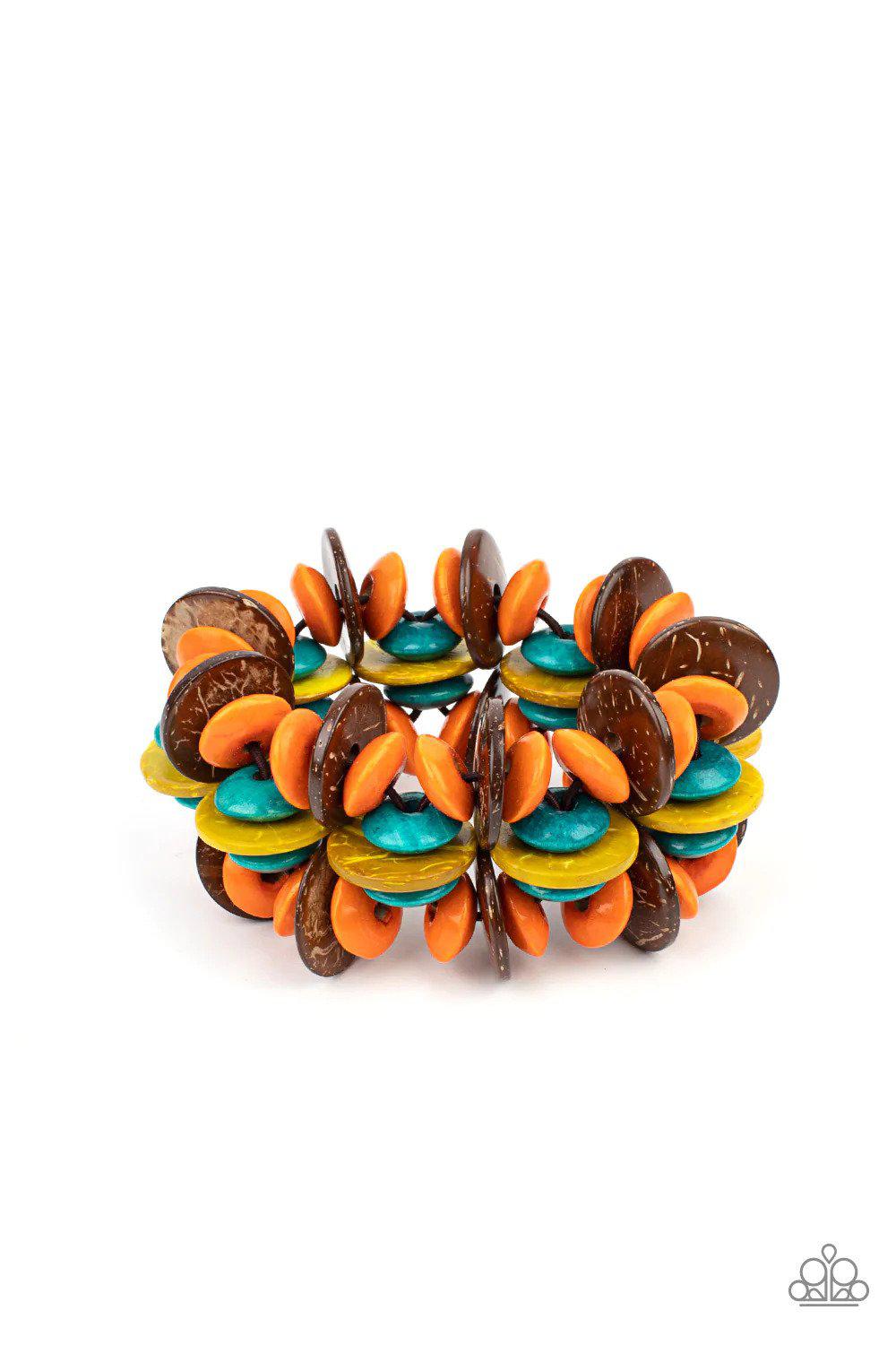 Caribbean Canopy Multi Bracelet - Paparazzi Accessories- lightbox - CarasShop.com - Paparazzi Jewelry by Cara Jewels