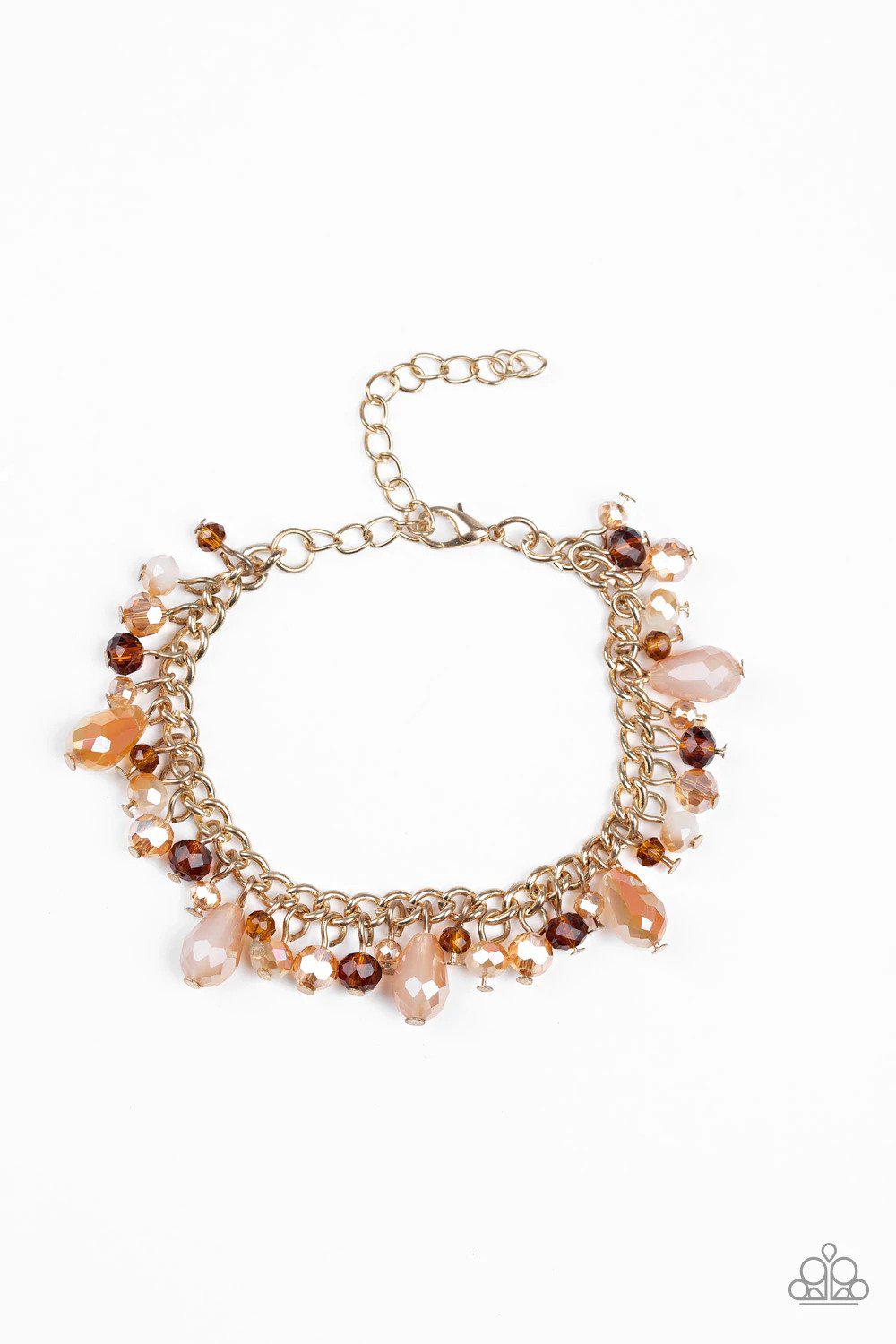 Catwalk Crawl Gold Bracelet - Paparazzi Accessories- lightbox - CarasShop.com - Paparazzi Jewelry by Cara Jewels