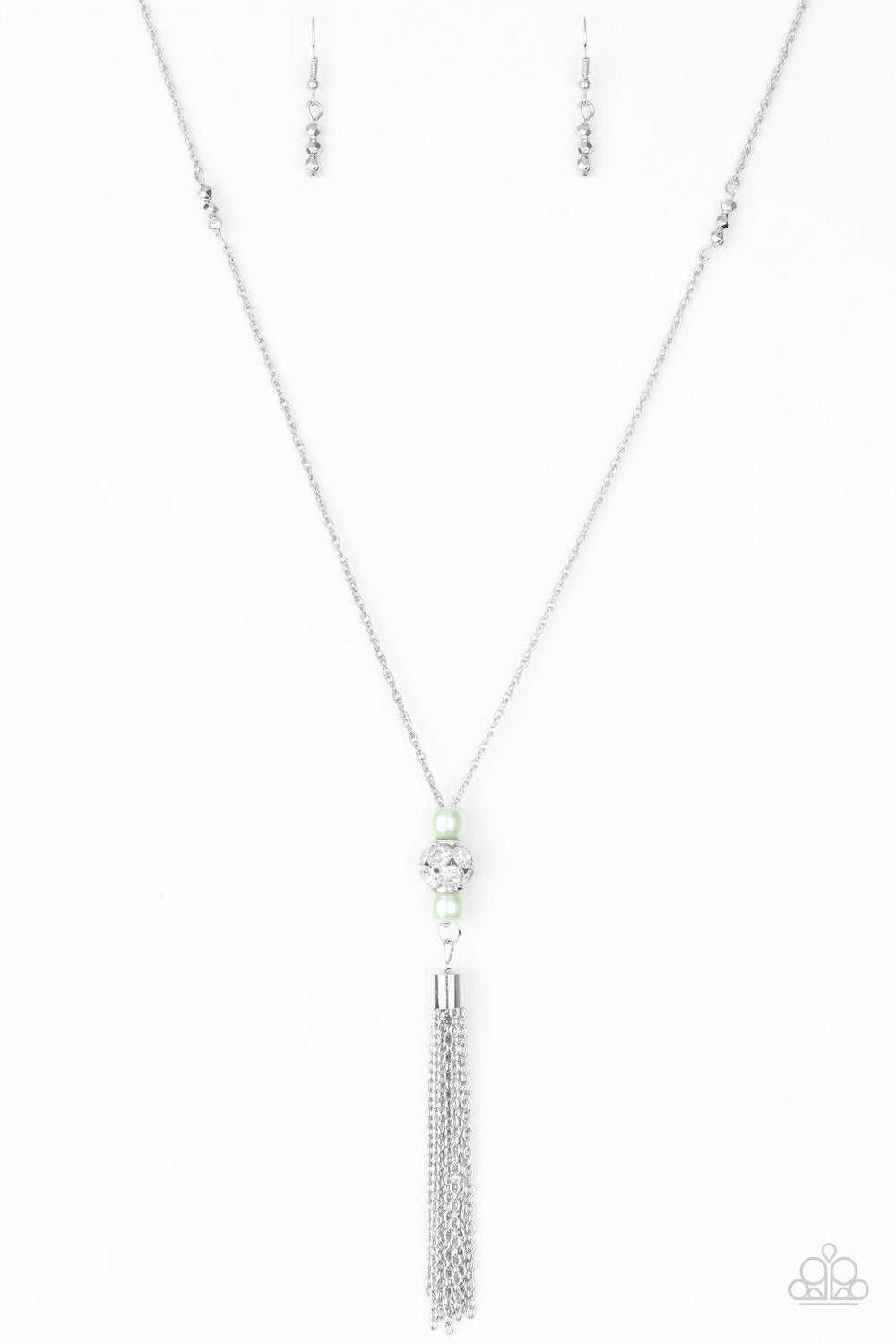 Century Shine Green Necklace - Paparazzi Accessories- lightbox - CarasShop.com - Paparazzi Jewelry by Cara Jewels