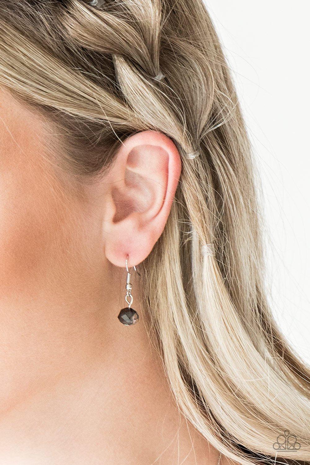 Champagne On The Rocks Multi Iridescent and Silver Necklace - Paparazzi Accessories - free matching earrings -CarasShop.com - Paparazzi Jewelry by Cara Jewels