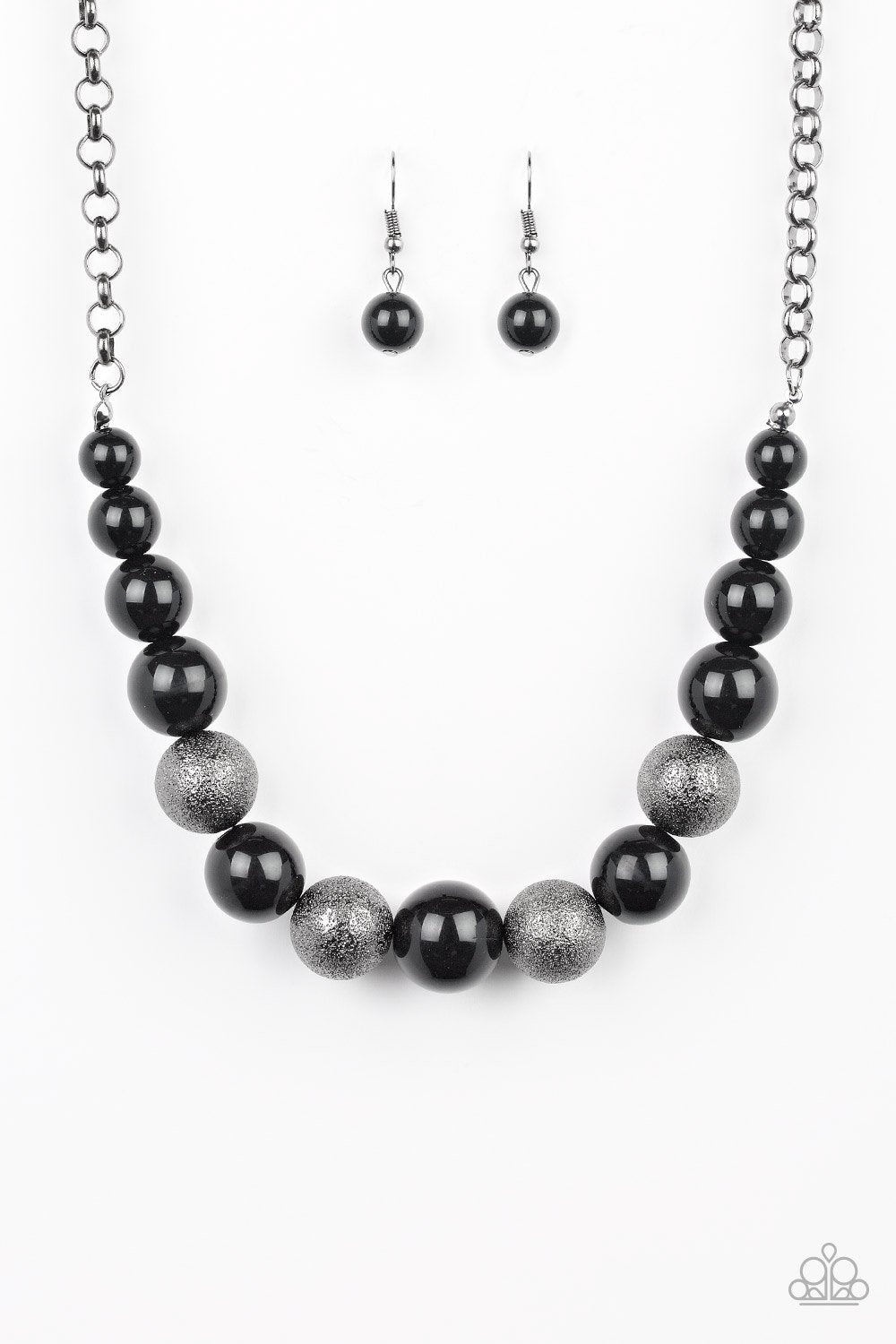 Color Me CEO Black Necklace - Paparazzi Accessories- lightbox - CarasShop.com - Paparazzi Jewelry by Cara Jewels