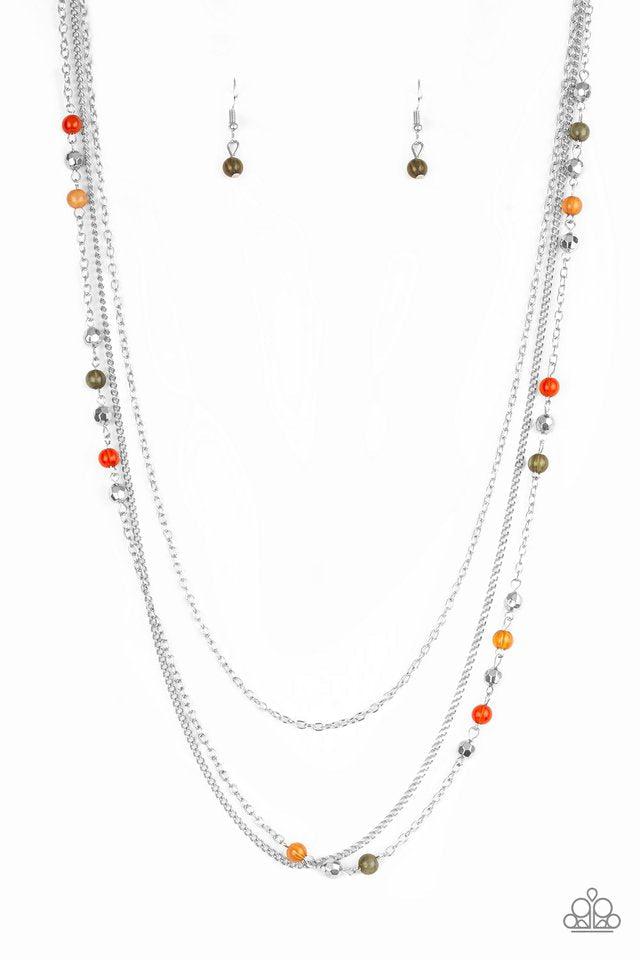 Colorful Cadence Multi Necklace - Paparazzi Accessories- lightbox - CarasShop.com - Paparazzi Jewelry by Cara Jewels