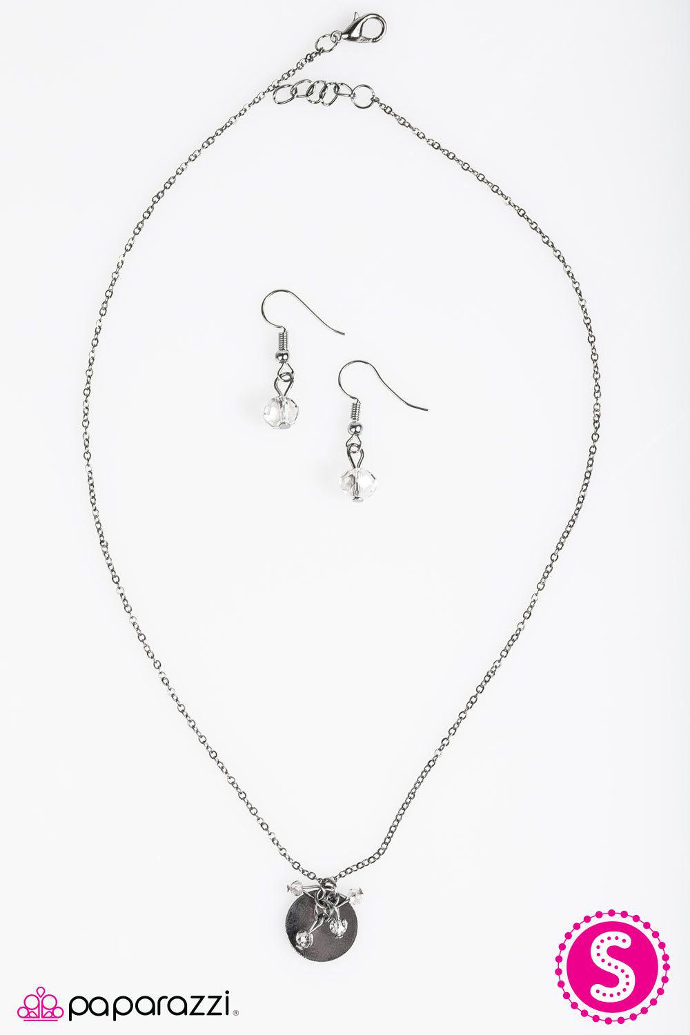 Cool under Pressure Black Necklace - Paparazzi Accessories- lightbox - CarasShop.com - Paparazzi Jewelry by Cara Jewels