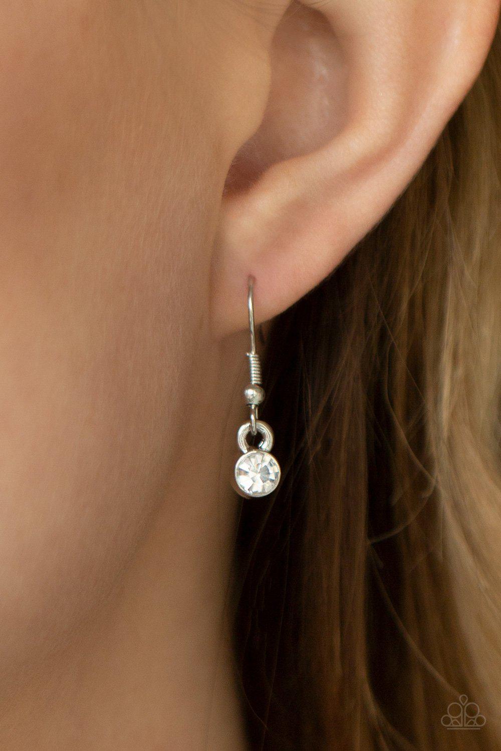 Cosmic Coronation Multi Iridescent Rhinestone Necklace - Paparazzi Accessories - free matching earrings -CarasShop.com - Paparazzi Jewelry by Cara Jewels