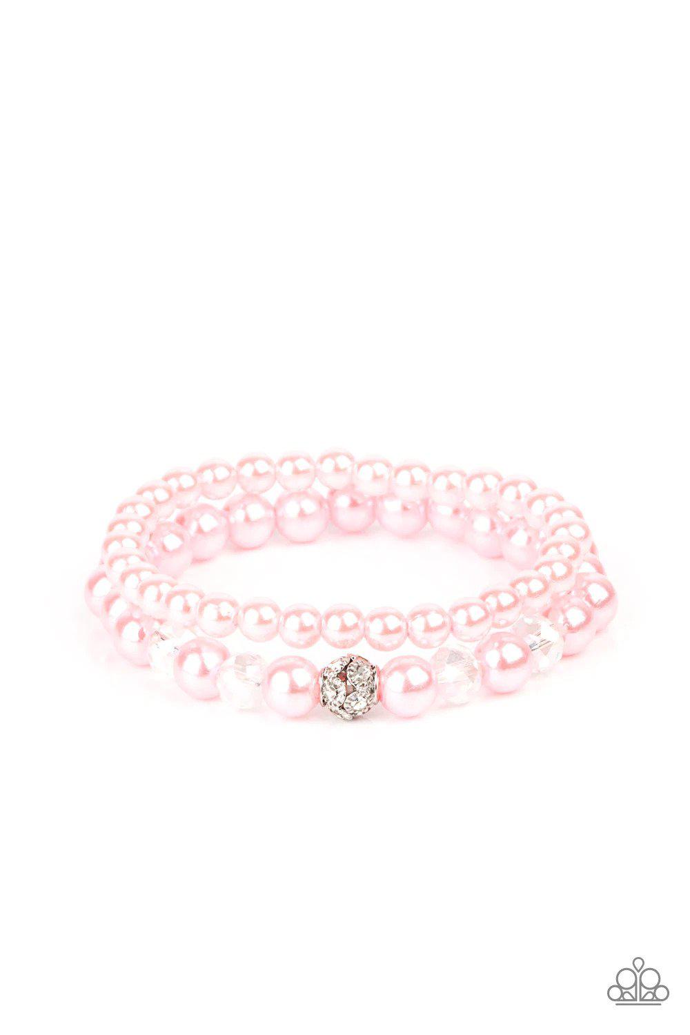 Cotton Candy Dreams Pink Bracelet - Paparazzi Accessories- lightbox - CarasShop.com - Paparazzi Jewelry by Cara Jewels