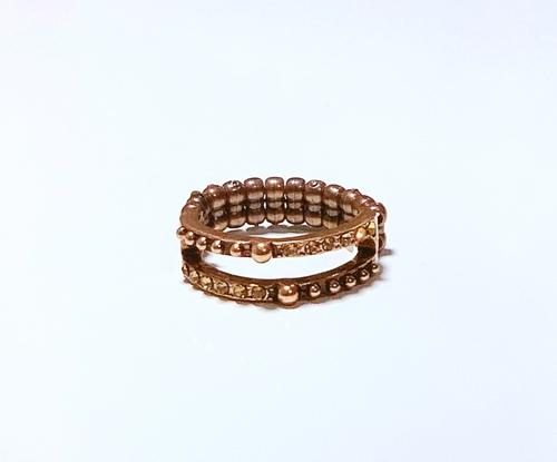 Dauntless Shimmer Copper Ring - Paparazzi Accessories- lightbox - CarasShop.com - Paparazzi Jewelry by Cara Jewels