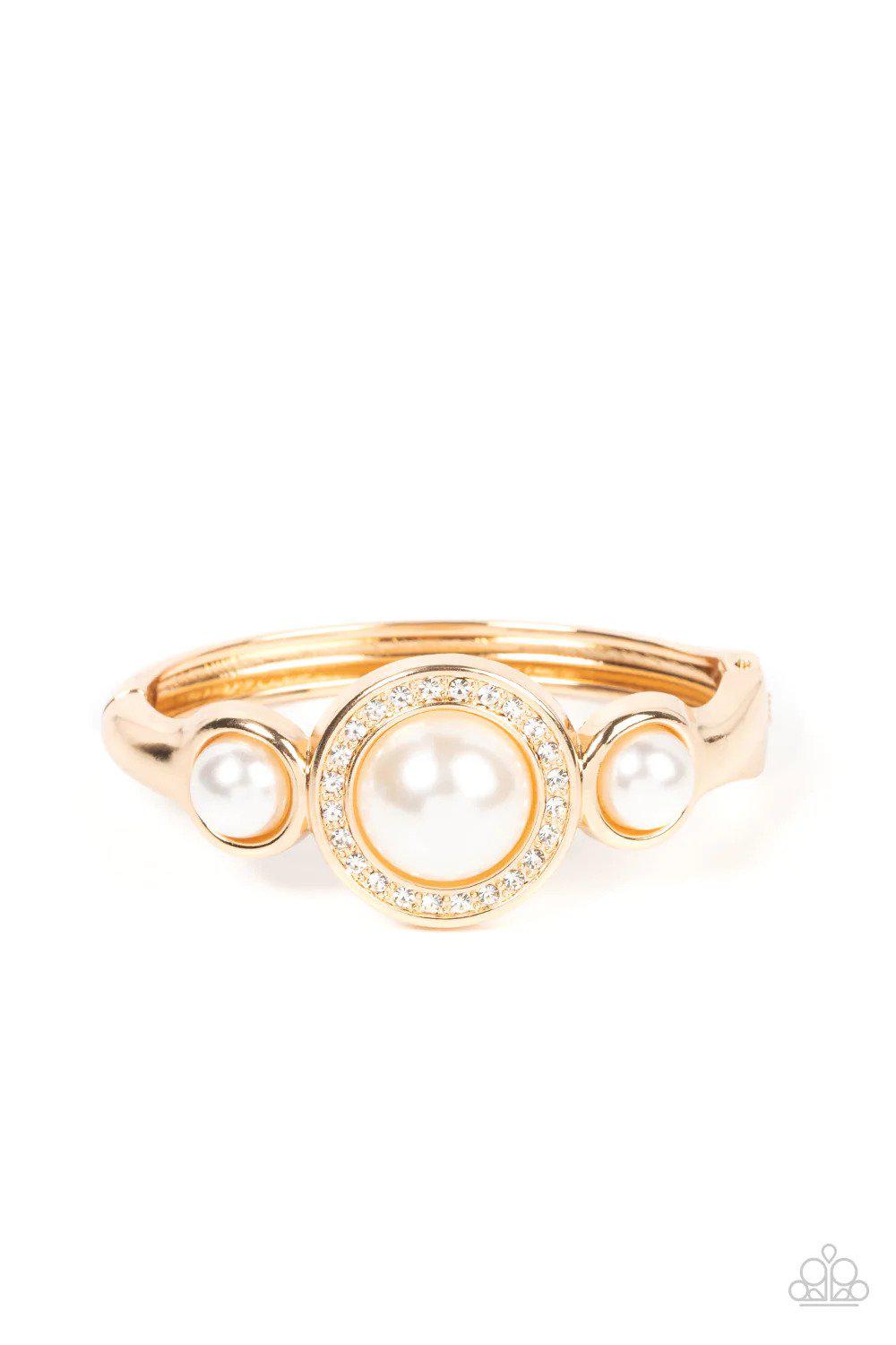 Debutante Daydream Gold Bracelet - Paparazzi Accessories- lightbox - CarasShop.com - Paparazzi Jewelry by Cara Jewels