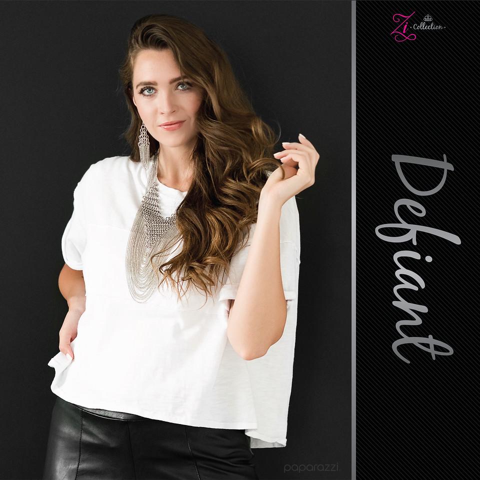 Defiant 2020 Zi Collection Necklace - Paparazzi Accessories - free matching earrings -CarasShop.com - Paparazzi Jewelry by Cara Jewels