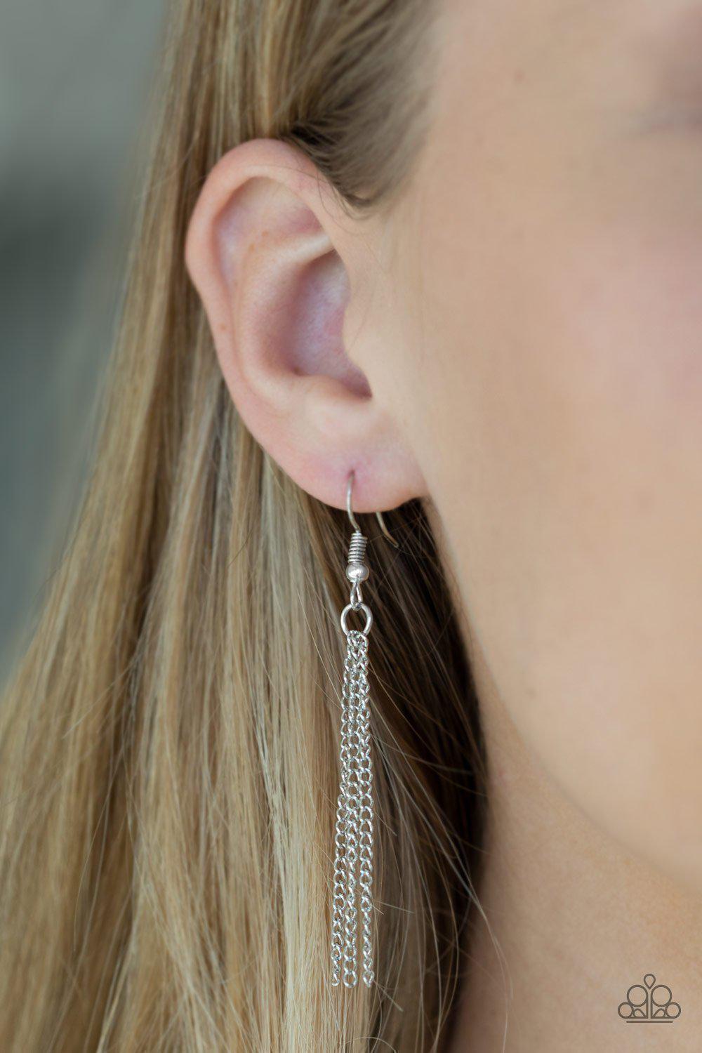 Desert Abundance Red and Silver Necklace - Paparazzi Accessories - free matching earrings -CarasShop.com - Paparazzi Jewelry by Cara Jewels