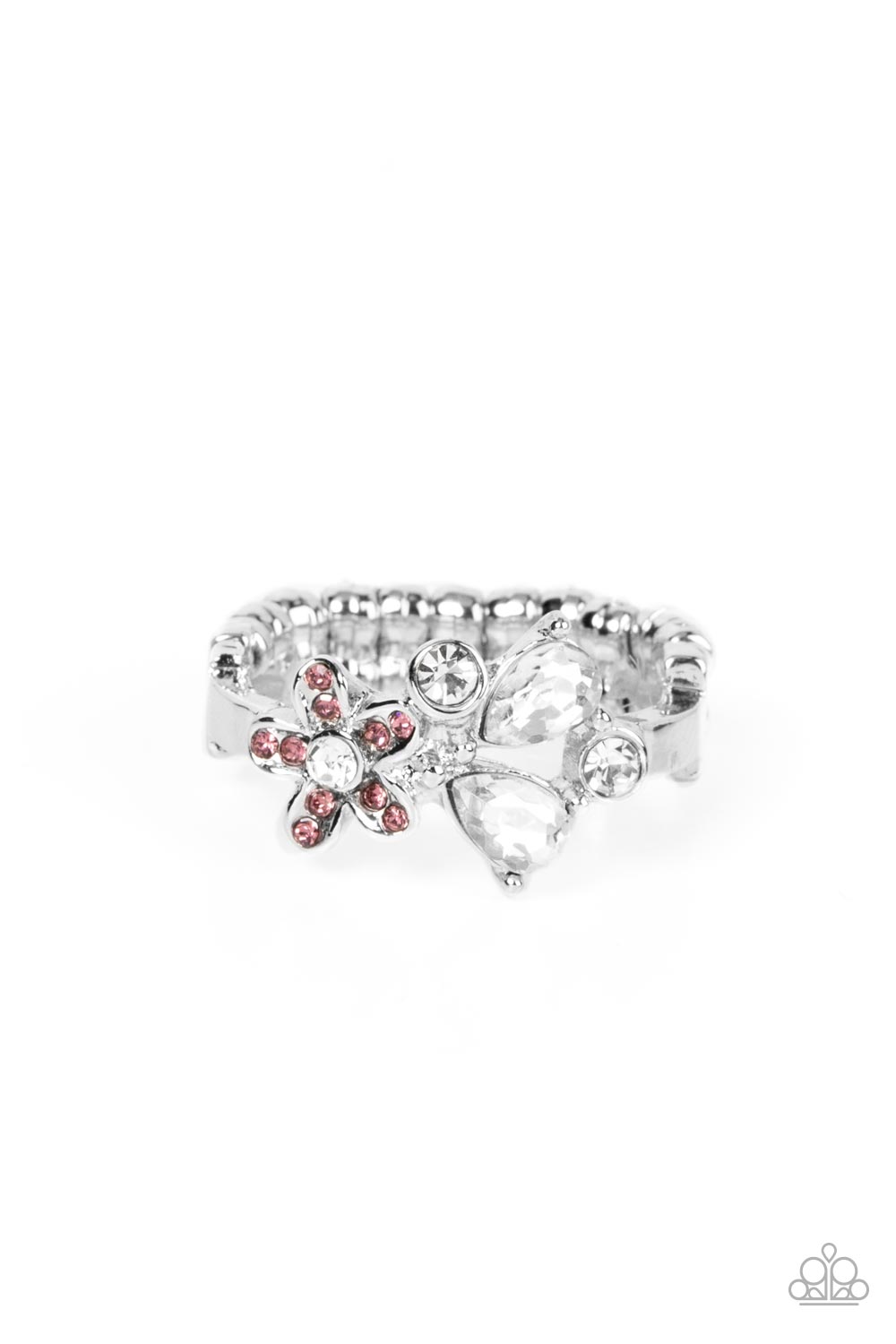 Enchanting Efflorescence Purple Flower Ring - Paparazzi Accessories- lightbox - CarasShop.com - Paparazzi Jewelry by Cara Jewels