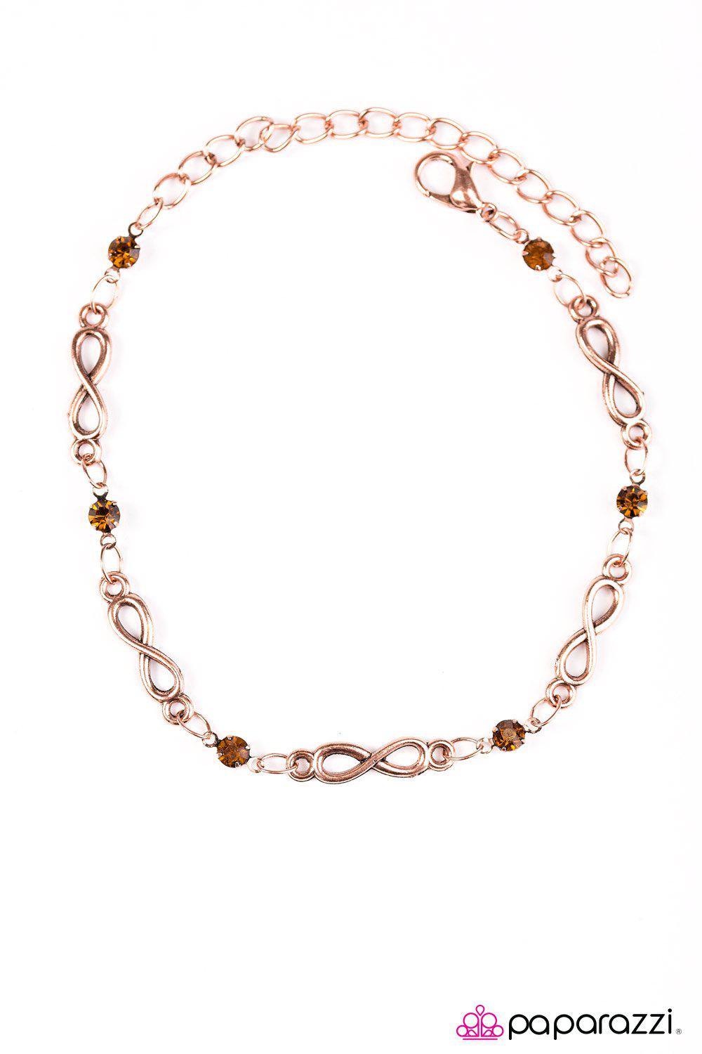 Endless Excellence Copper Infinity Bracelet - Paparazzi Accessories- lightbox - CarasShop.com - Paparazzi Jewelry by Cara Jewels