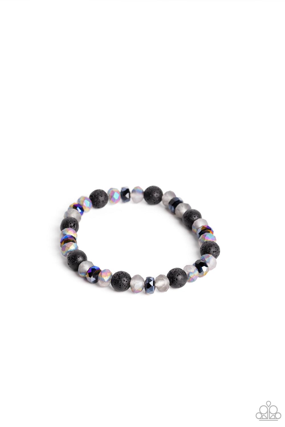 Endless LAVA Multi Oil Spill and Lava Stone Bracelet - Paparazzi Accessories- lightbox - CarasShop.com - Paparazzi Jewelry by Cara Jewels