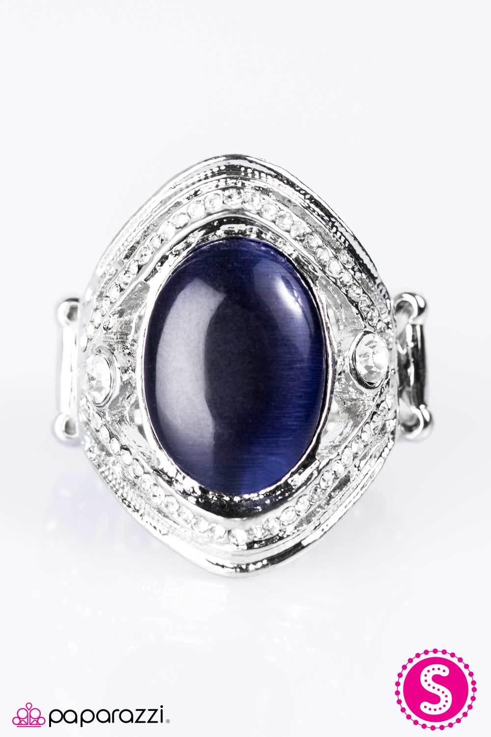 Everyday Is a Fairytale Blue Ring - Paparazzi Accessories- lightbox - CarasShop.com - Paparazzi Jewelry by Cara Jewels
