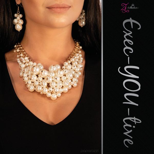 Exec-YOU-tive 2018 Zi Collection Necklace - Paparazzi Accessories- on model - CarasShop.com - Paparazzi Jewelry by Cara Jewels
