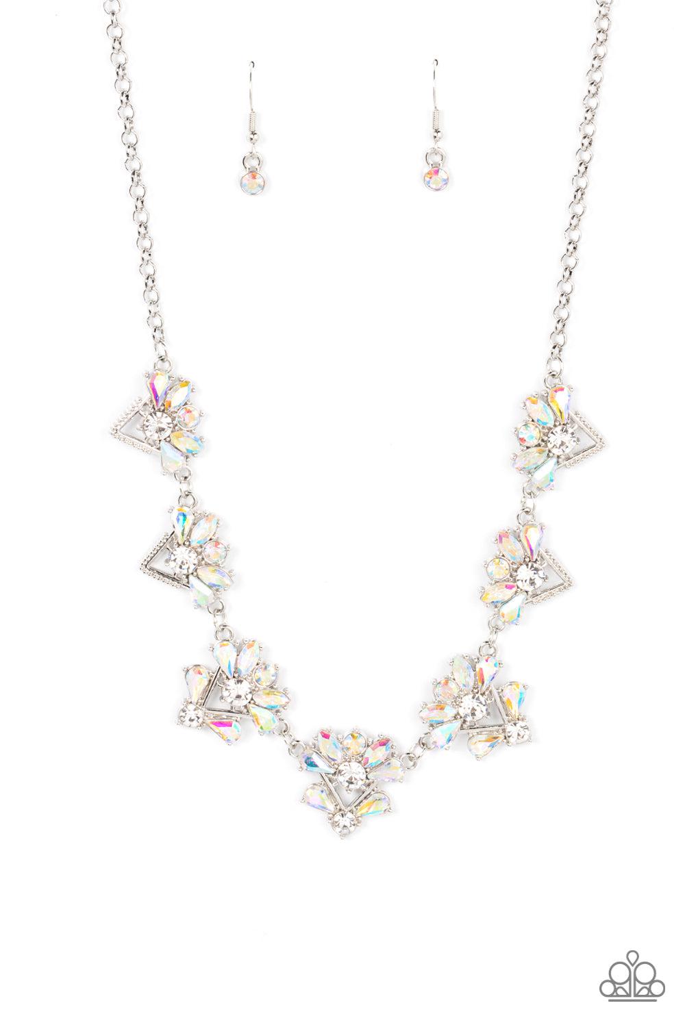 Extragalactic Extravagance Multi Iridescent Necklace - Paparazzi Accessories- lightbox - CarasShop.com - Paparazzi Jewelry by Cara Jewels