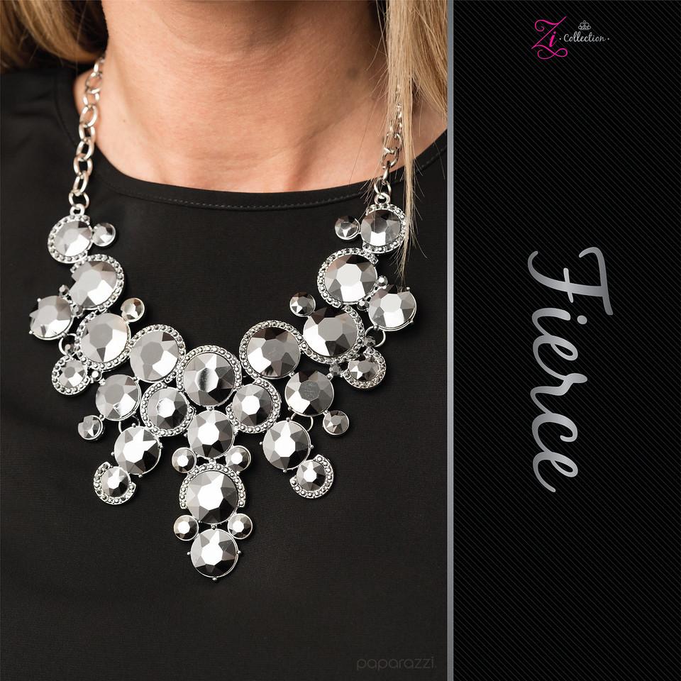 Fierce 2020 Zi Collection Necklace - Paparazzi Accessories- on model - CarasShop.com - Paparazzi Jewelry by Cara Jewels