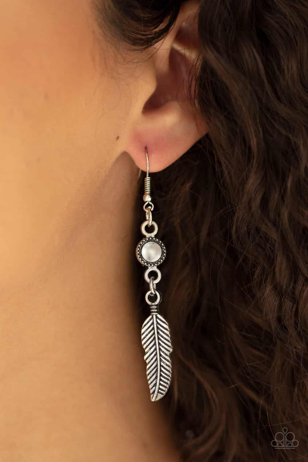 Fierce In Feathers Multi - Silver, Copper and Brass Necklace - Paparazzi Accessories - free matching earrings -CarasShop.com - Paparazzi Jewelry by Cara Jewels