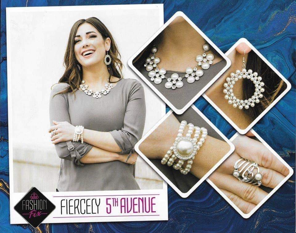 Fiercely 5th Avenue Set - April 2020 - Paparazzi Accessories- Set Collage - CarasShop.com - Paparazzi Jewelry by Cara Jewels