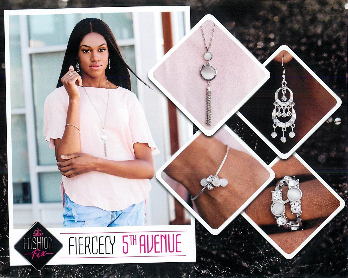 Fiercely 5th Avenue Set - February 2019 - Paparazzi Accessories- Set Collage - CarasShop.com - Paparazzi Jewelry by Cara Jewels
