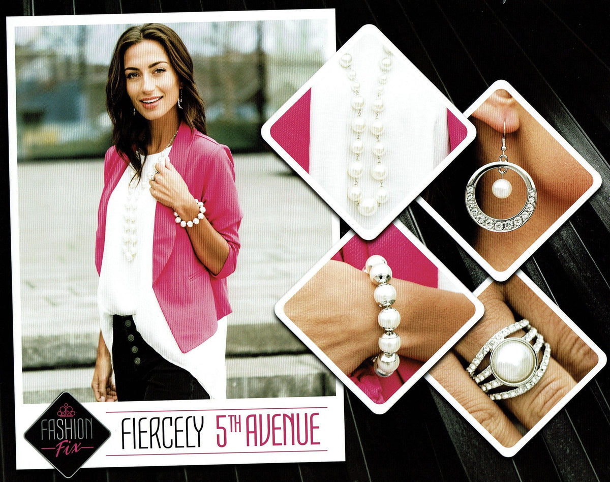 Fiercely 5th Avenue Set - March 2019 - Paparazzi Accessories- Set Collage - CarasShop.com - Paparazzi Jewelry by Cara Jewels