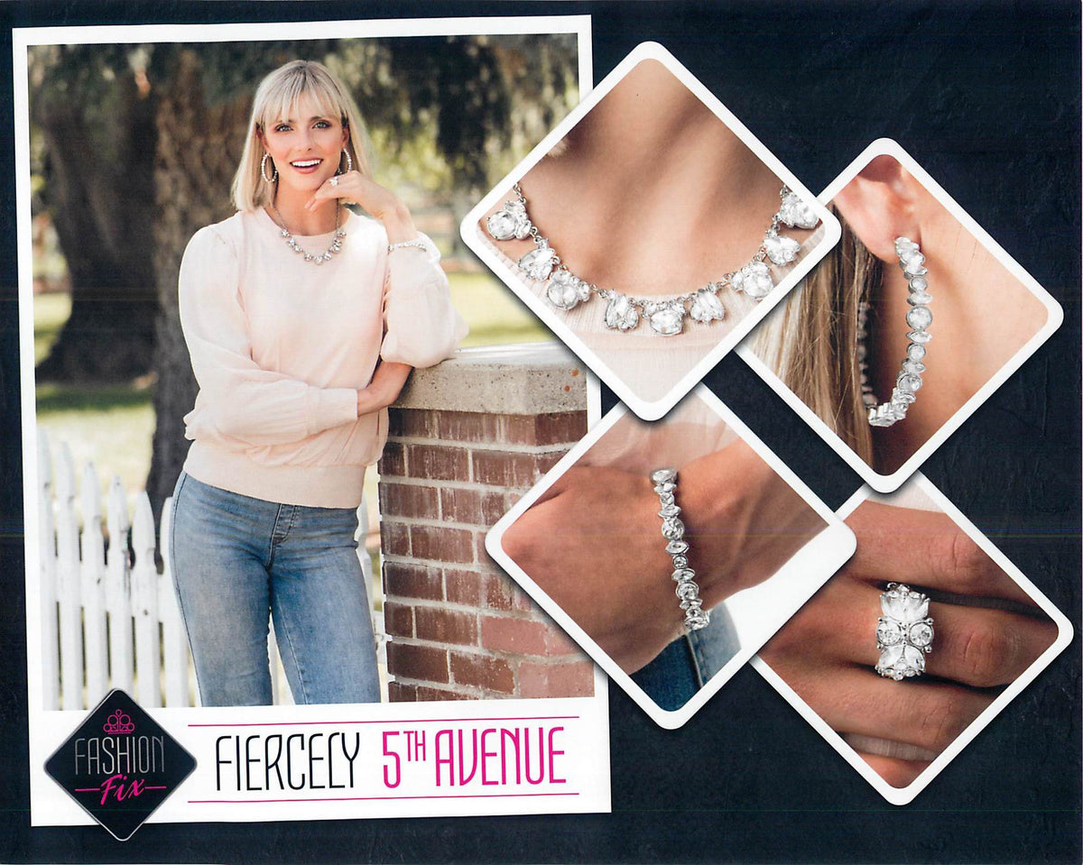 Fiercely 5th Avenue Set - September 2020 - Paparazzi Accessories- Set Collage - CarasShop.com - Paparazzi Jewelry by Cara Jewels