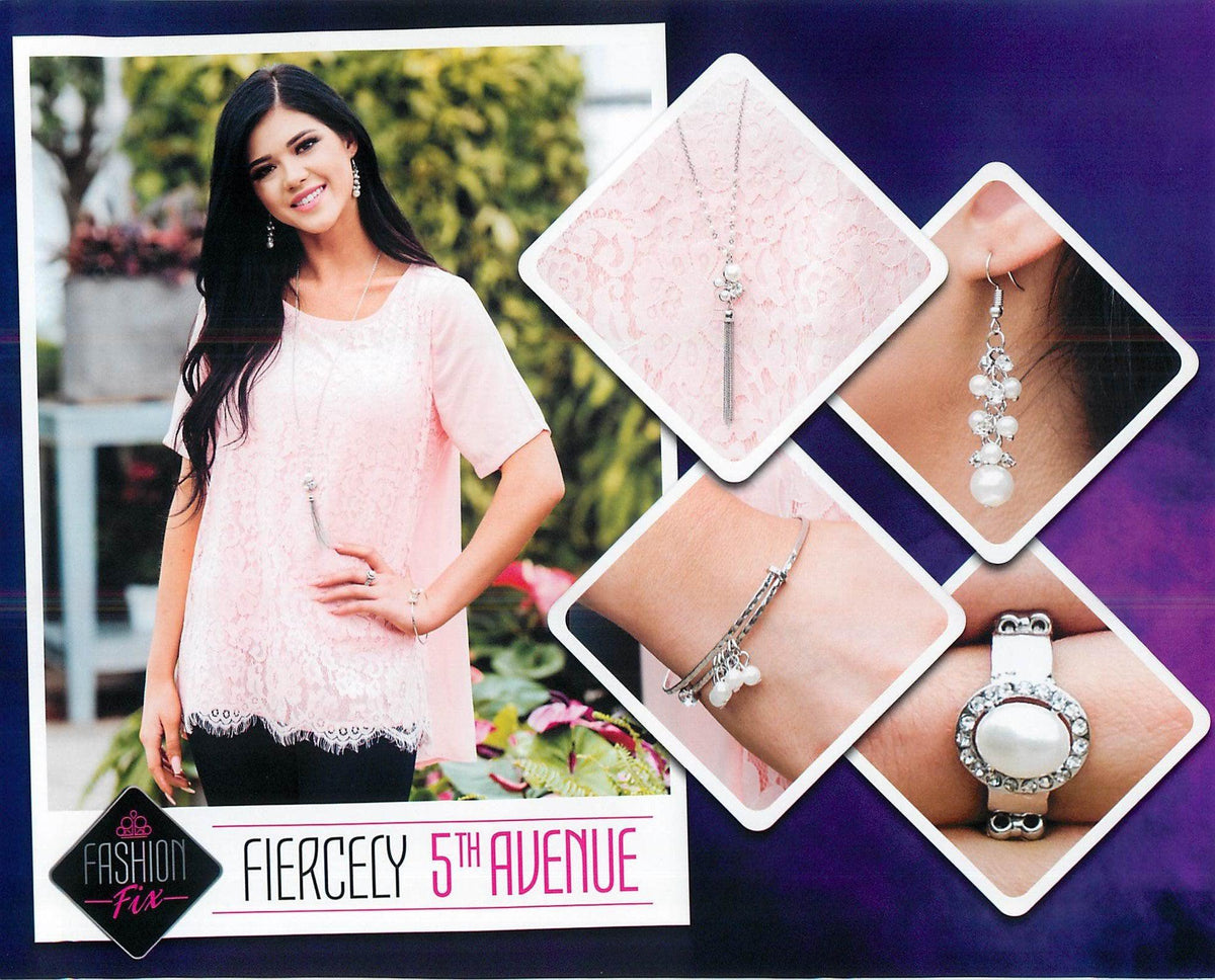 Fiercely 5th Avenue Set - April 2018 - Paparazzi Accessories- Set Collage - CarasShop.com - Paparazzi Jewelry by Cara Jewels