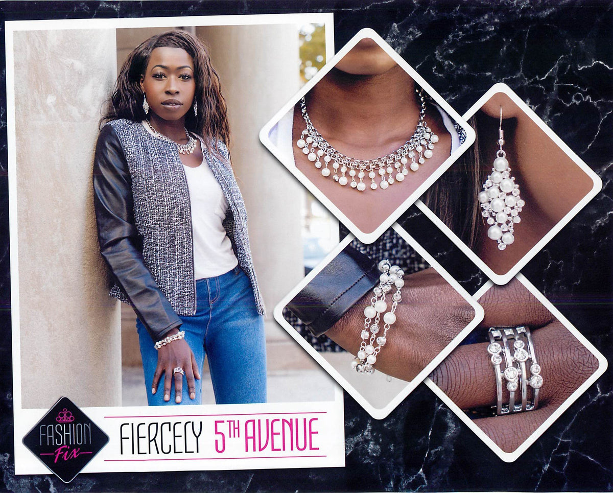 Fiercely 5th Avenue Set - December 2018 - Paparazzi Accessories- Set Collage - CarasShop.com - Paparazzi Jewelry by Cara Jewels