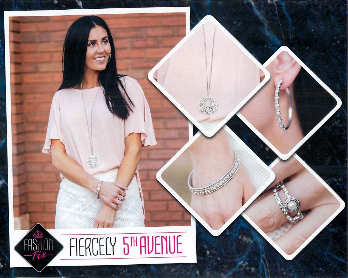 Fiercely 5th Avenue Set - January 2020 - Paparazzi Accessories- Set Collage - CarasShop.com - Paparazzi Jewelry by Cara Jewels