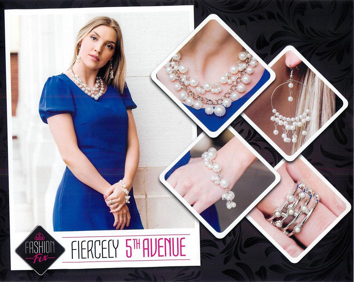 Fiercely 5th Avenue Set - May 2019 - Paparazzi Accessories- Set Collage - CarasShop.com - Paparazzi Jewelry by Cara Jewels