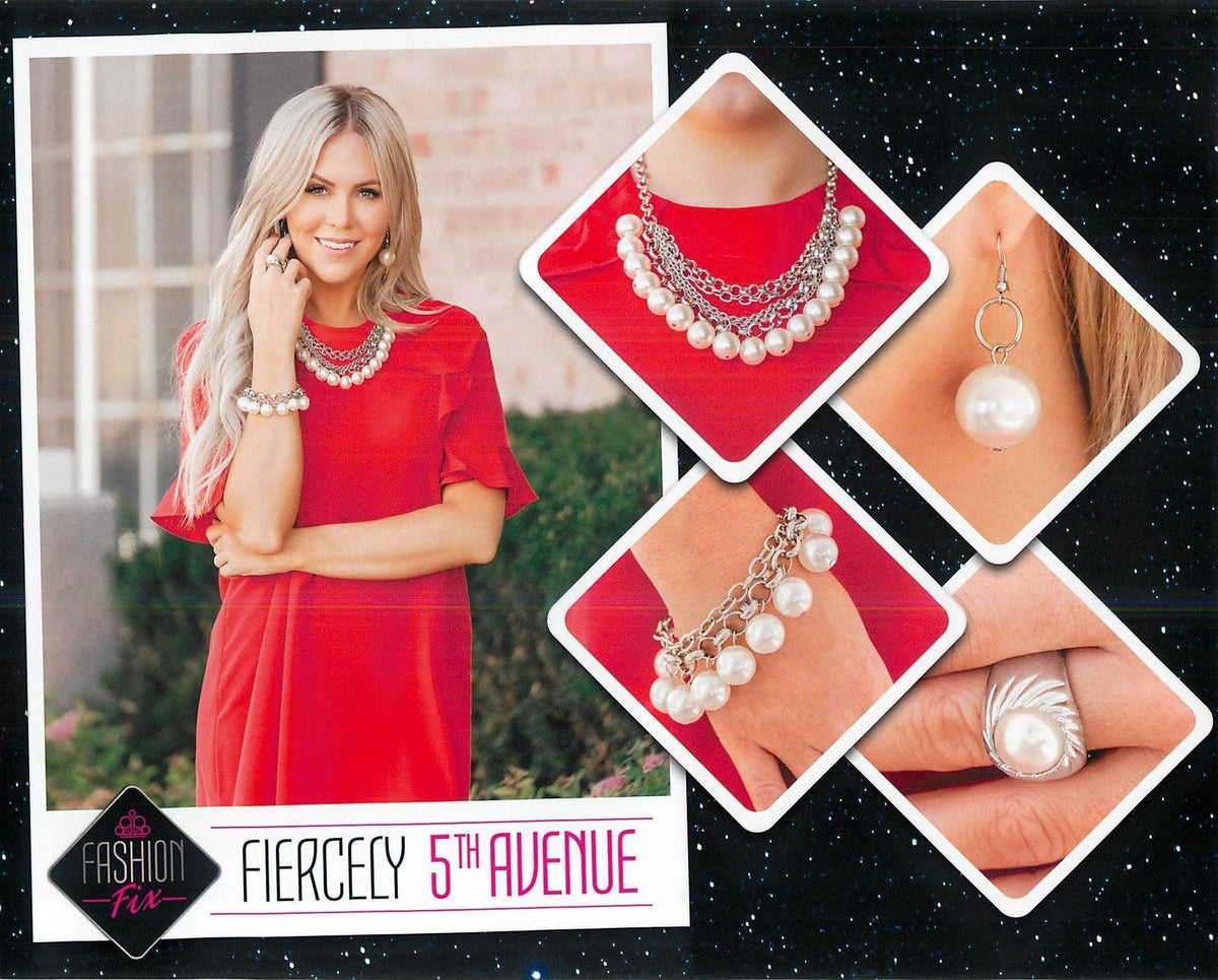 Fiercely 5th Avenue Set - September 2019 - Paparazzi Accessories- Set Collage - CarasShop.com - Paparazzi Jewelry by Cara Jewels