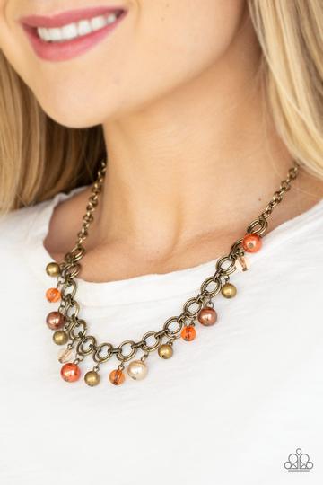 Fiercely Fancy Multi Necklace - Paparazzi Accessories- on model - CarasShop.com - Paparazzi Jewelry by Cara Jewels