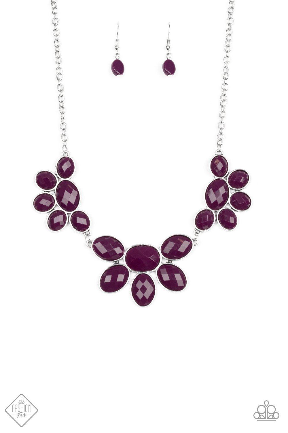 Flair Affair Purple Necklace - Paparazzi Accessories- lightbox - CarasShop.com - Paparazzi Jewelry by Cara Jewels