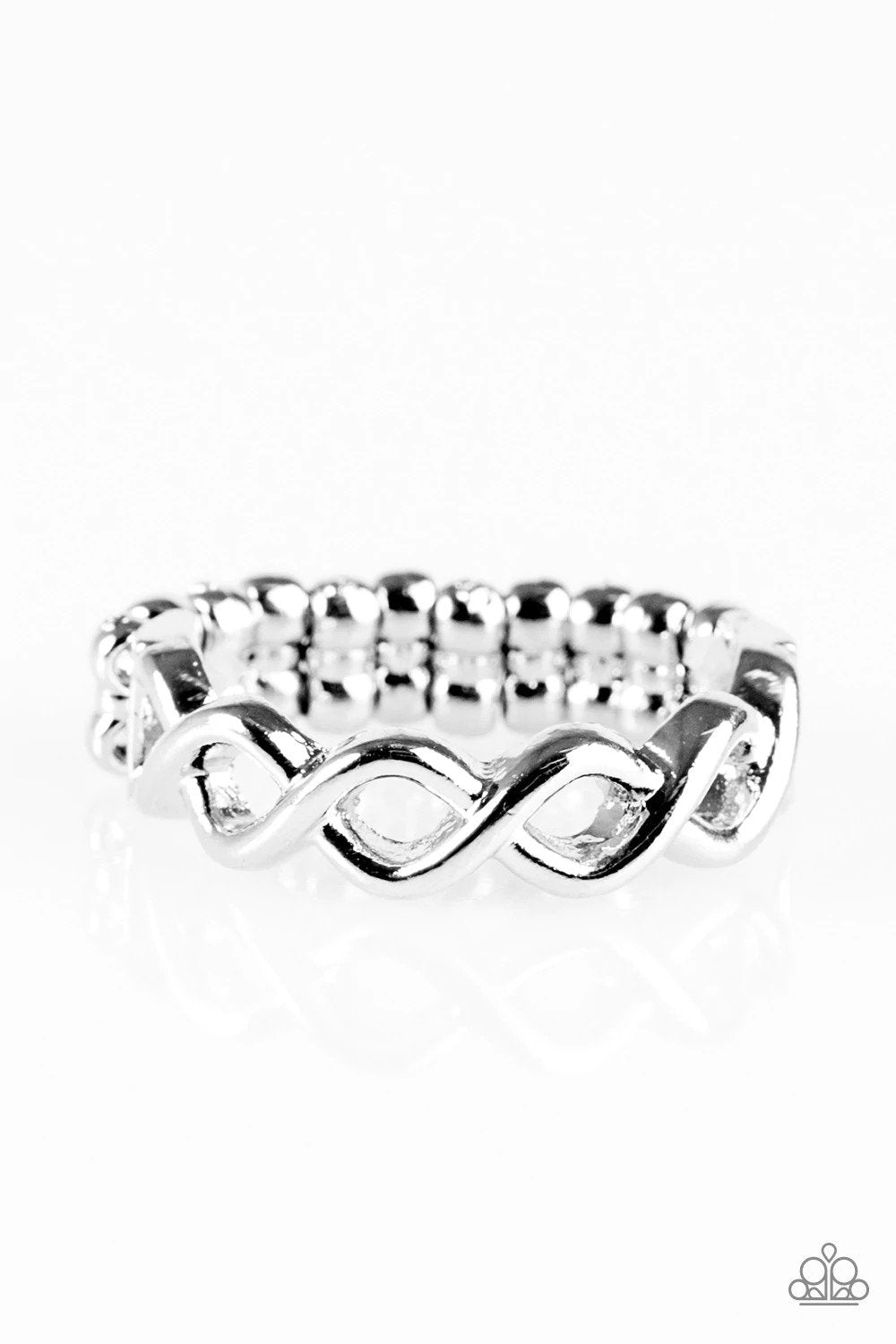 Follow Your Gleams Silver Ring - Paparazzi Accessories- lightbox - CarasShop.com - Paparazzi Jewelry by Cara Jewels