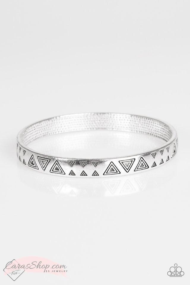 Fox In The Henhouse Silver Bracelet - Paparazzi Accessories- lightbox - CarasShop.com - Paparazzi Jewelry by Cara Jewels