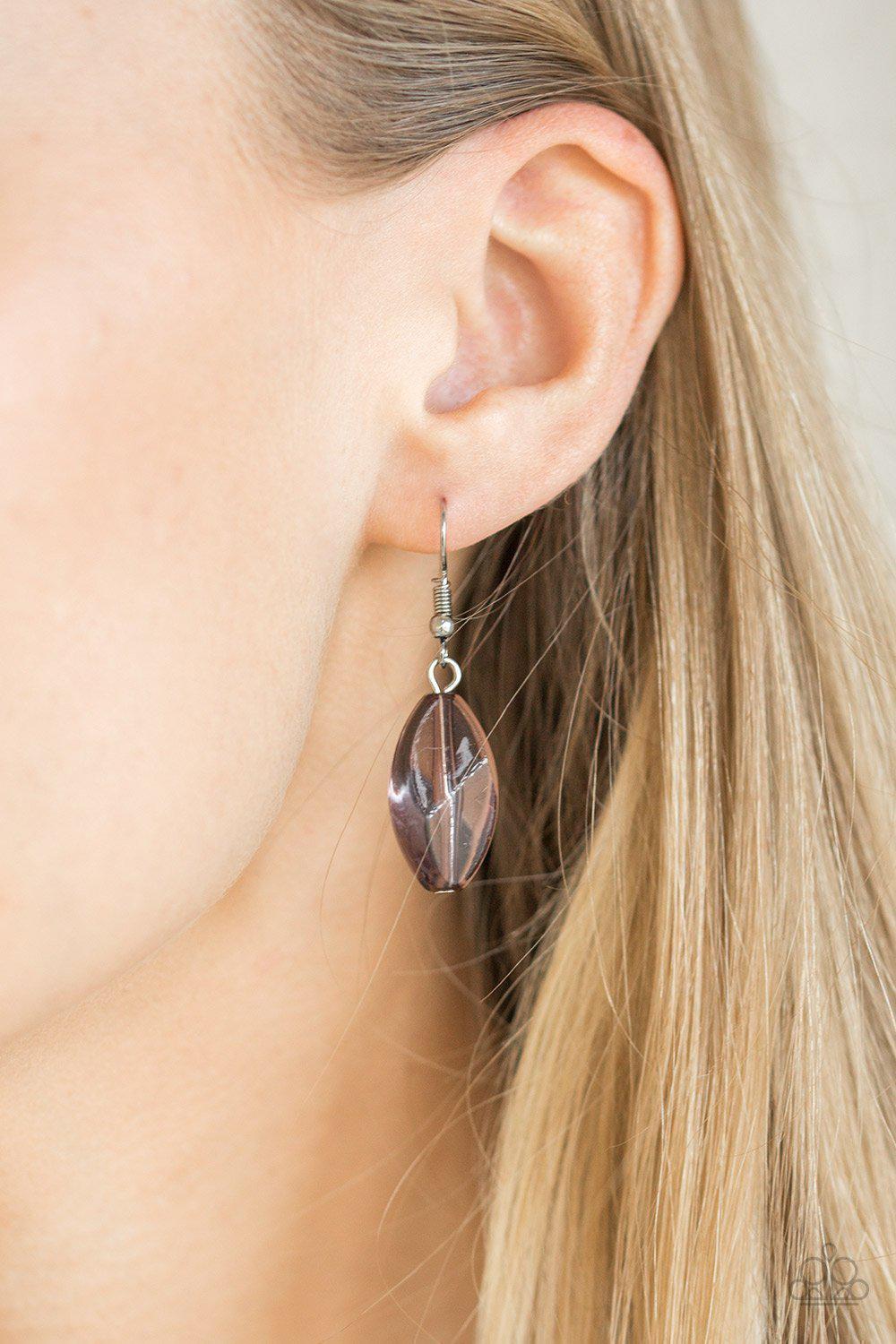 Fringe Fabulous Silver Necklace - Paparazzi Accessories - free matching earrings -CarasShop.com - Paparazzi Jewelry by Cara Jewels