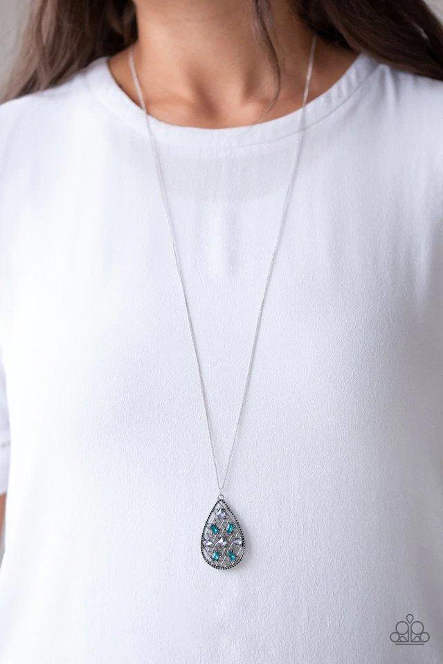 Gala Glimmer Multi Necklace - Paparazzi Accessories- on model - CarasShop.com - Paparazzi Jewelry by Cara Jewels