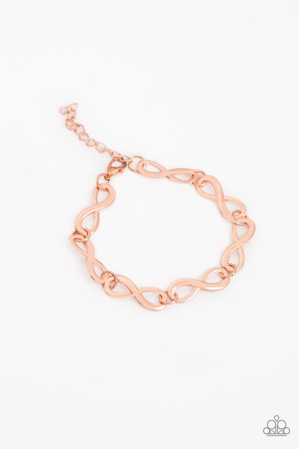Give Me Time Copper Infinity Bracelet - Paparazzi Accessories- lightbox - CarasShop.com - Paparazzi Jewelry by Cara Jewels