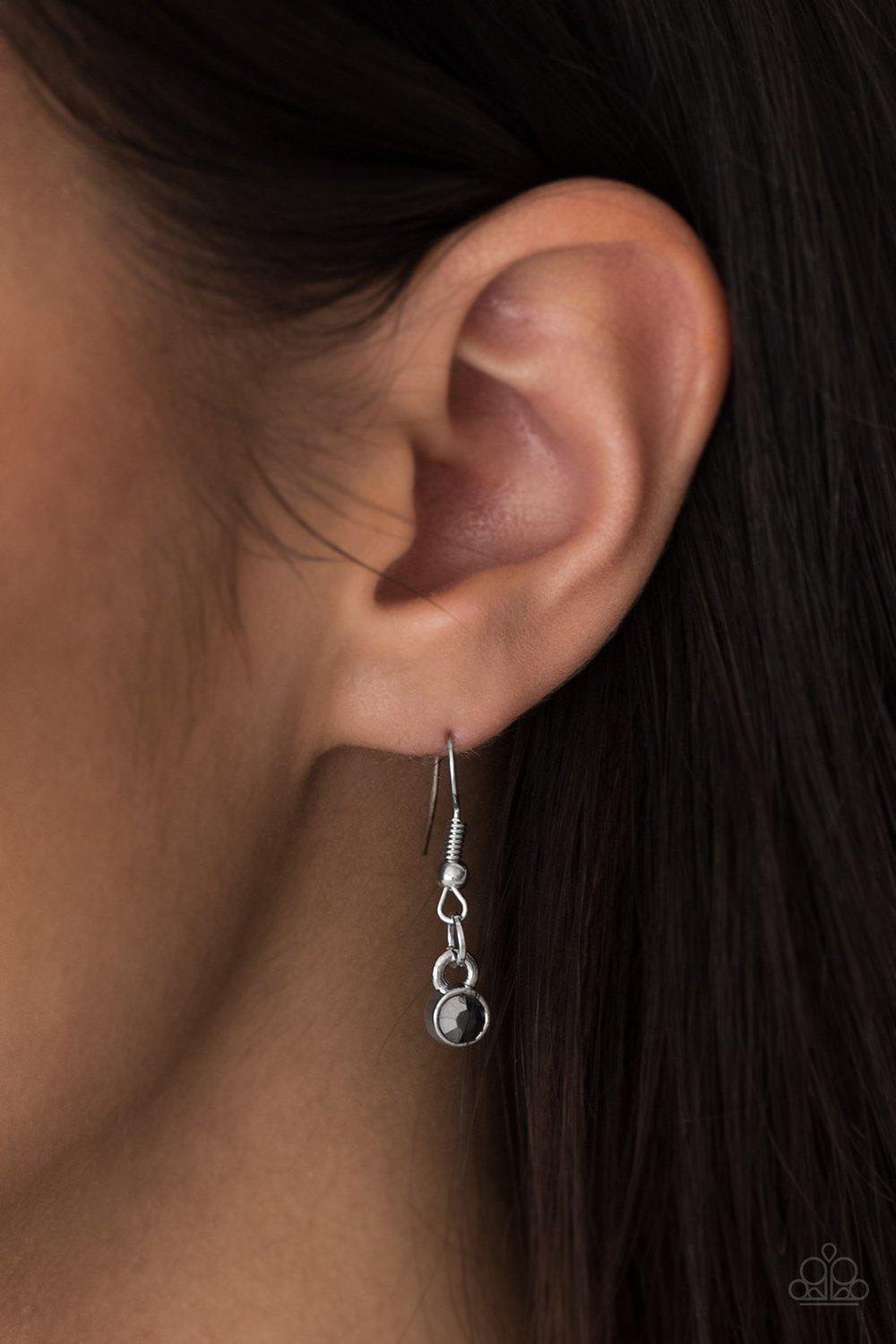 Glam Goddess Silver Necklace - Paparazzi Accessories - free matching earrings -CarasShop.com - Paparazzi Jewelry by Cara Jewels