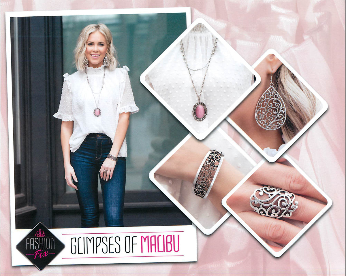 Glimpses of Malibu Set - May 2020 - Paparazzi Accessories- Complete Look - CarasShop.com - Paparazzi Jewelry by Cara Jewels