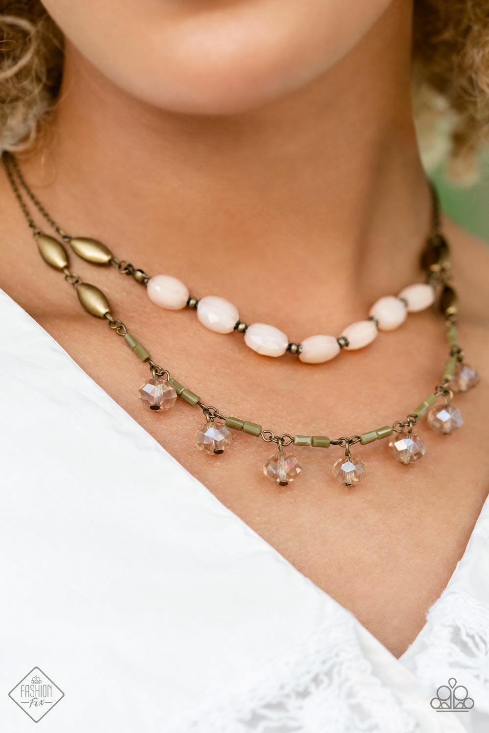 Glimpses of Malibu Set - November 2022 - Paparazzi Accessories- Necklace - CarasShop.com - Paparazzi Jewelry by Cara Jewels