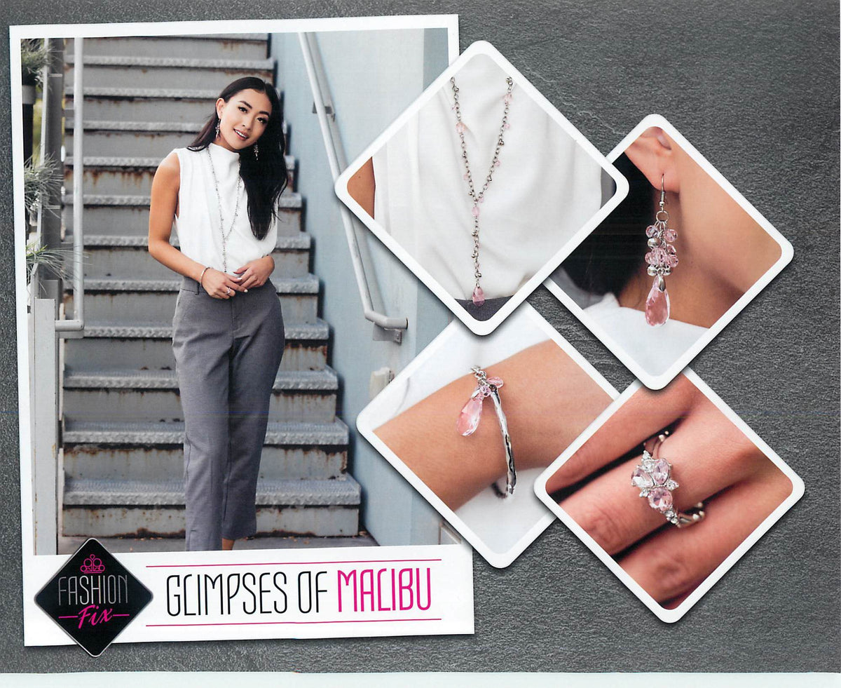 Glimpses of Malibu Set - October 2020 - Paparazzi Accessories- Complete Look - CarasShop.com - Paparazzi Jewelry by Cara Jewels