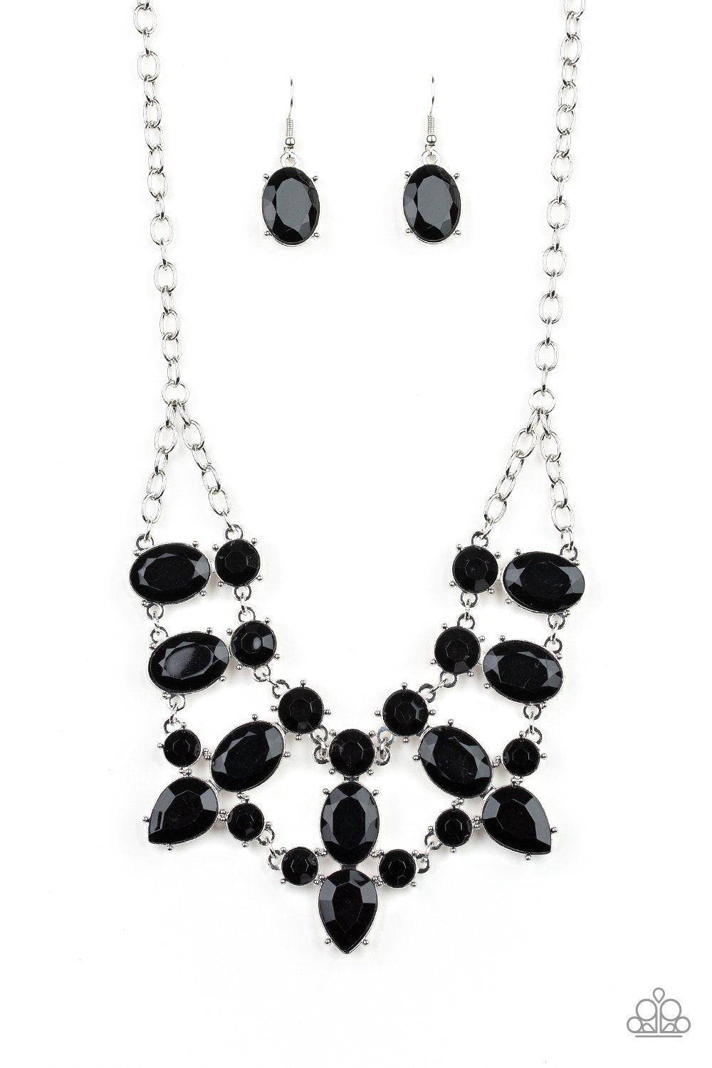 Goddess Glow Black Necklace - Paparazzi Accessories- lightbox - CarasShop.com - Paparazzi Jewelry by Cara Jewels