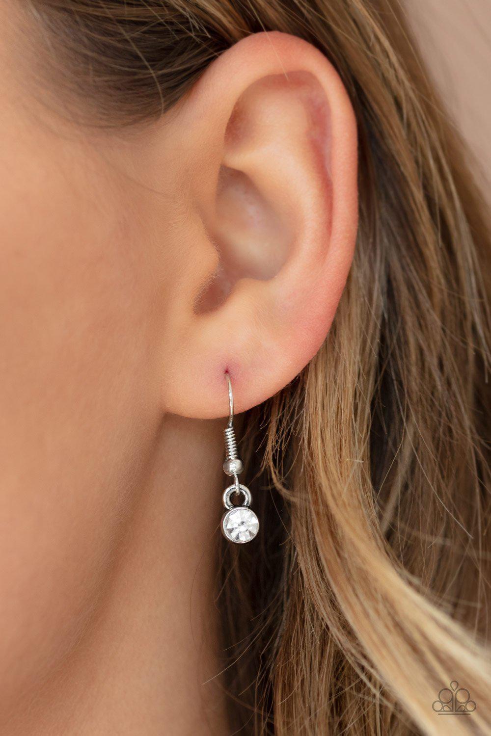 Going For GLAM-ma Pink and Silver Necklace - Paparazzi Accessories - free matching earrings -CarasShop.com - Paparazzi Jewelry by Cara Jewels