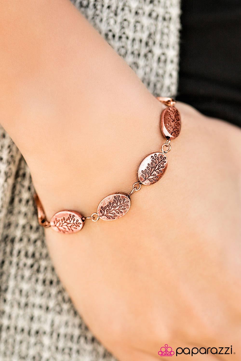 Good Things Come In Trees Copper Bracelet - Paparazzi Accessories- lightbox - CarasShop.com - Paparazzi Jewelry by Cara Jewels
