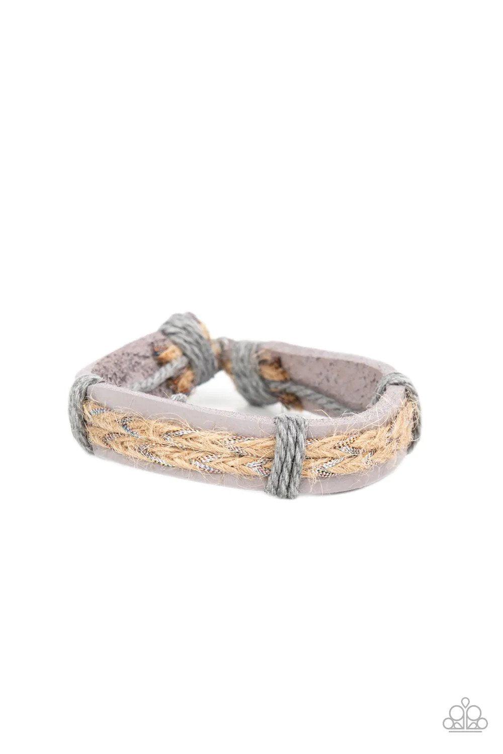 Guided Expedition Purple Bracelet - Paparazzi Accessories- lightbox - CarasShop.com - Paparazzi Jewelry by Cara Jewels
