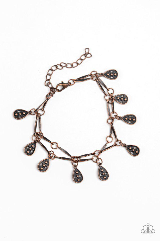 Gypsy Glee Copper Bracelet - Paparazzi Accessories- lightbox - CarasShop.com - Paparazzi Jewelry by Cara Jewels