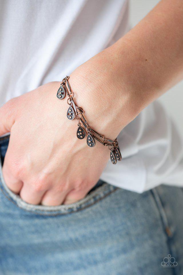 Gypsy Glee Copper Bracelet - Paparazzi Accessories- lightbox - CarasShop.com - Paparazzi Jewelry by Cara Jewels
