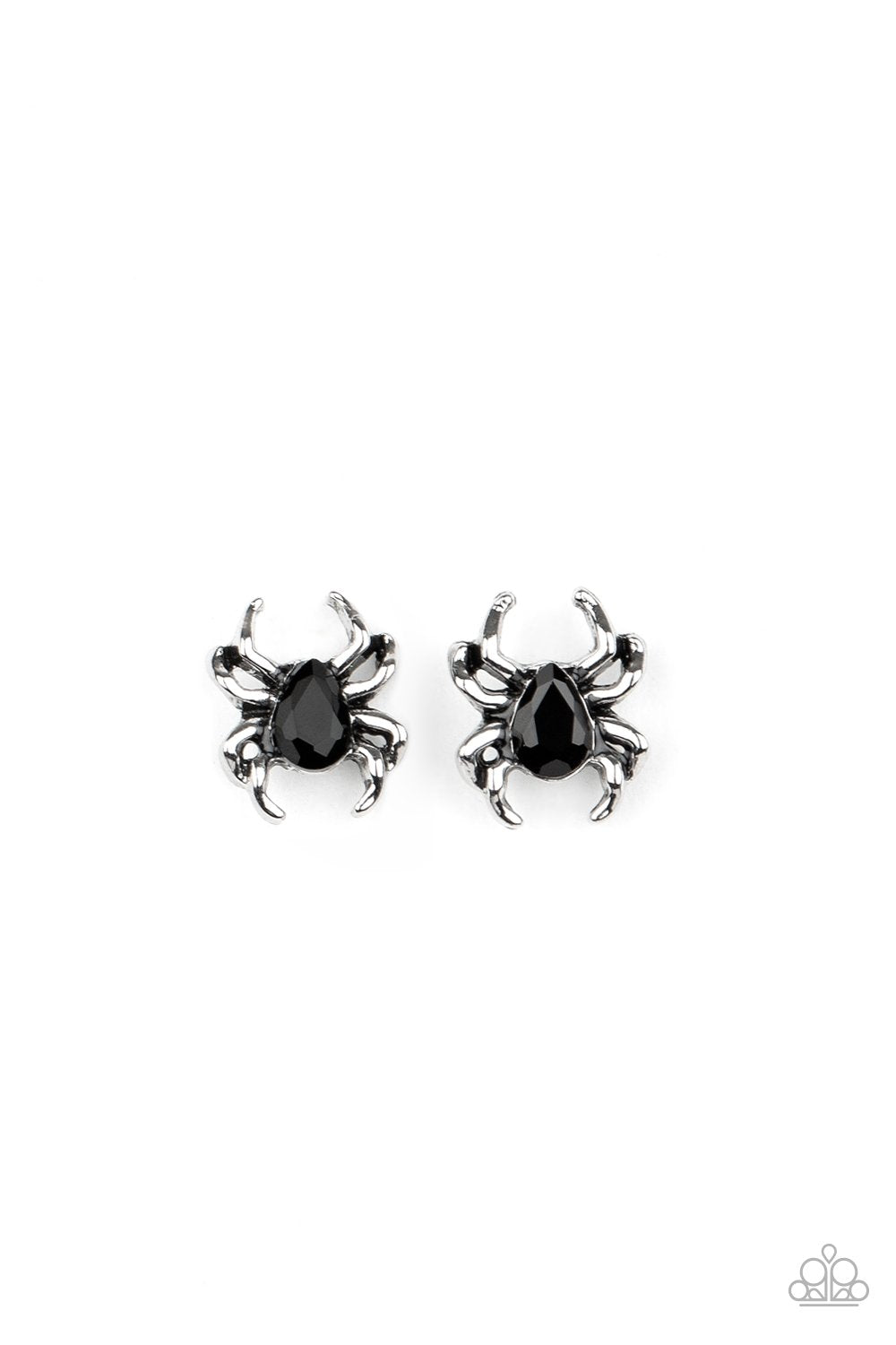 Halloween Themed Starlet Shimmer Children's Spider Post Earrings (2020) - Paparazzi Accessories (set of 5 pairs) - Full set -CarasShop.com - Paparazzi Jewelry by Cara Jewels